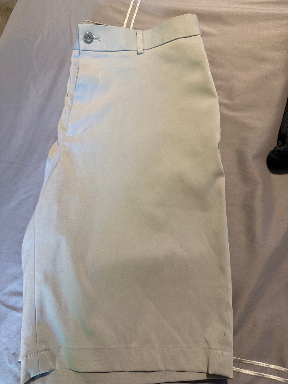 Light gray flat front  Khaki Skirt